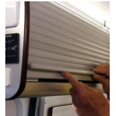 Porta Deslizante - Porta De Enrolar de PVC para Armários - MF  Plaxroll Flexroll 