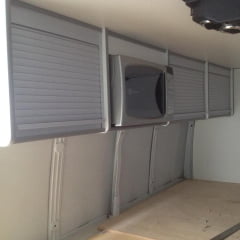 Porta Deslizante - Porta De Enrolar de PVC para Armários - MF  Plaxroll Flexroll 